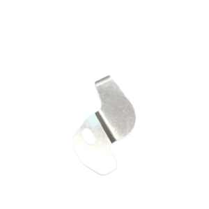 *"Close-up of the Fixed Knife Jack #41719002 mounted on a sewing machine, showcasing its sharp edge and sturdy stainless steel construction. Perfect for cutting thick fabrics effortlessly."*