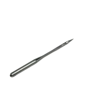 Close-up of the Inderle 26# needle (YH22000847) showing sharp tip and chrome finish, ideal for thick materials."*