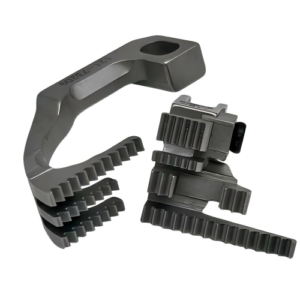 Close-up of the original Juki feed dog assembly (parts #121-73209 + 118-82909), showing hardened steel teeth for reliable fabric feeding. Compatible with Juki DDL/DLN series industrial sewing machines."*