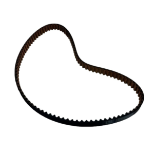 Close-up photo of the Juki B1210-210D-00A timing belt on a white background, showing texture and part number label.