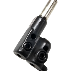 *"Close-up of the Kingtex #NC605048 Needle Clamp, showcasing its hardened steel design and precision grooves for secure needle holding in industrial sewing applications."*