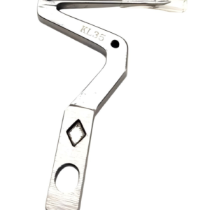 *"Close-up of the genuine Siruba KL35 Lower Looper, showcasing its metal construction and hook design. Compatible with Siruba serger models requiring part #KL35 for smooth, reliable stitching."*