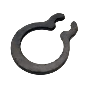 Close-up of a durable steel retaining ring (Part #H03019) for Jack C5 sewing machines, showcasing precision grooves and anti-rust finish.