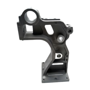 Close-up of the genuine Juki #400-23636 feed bracket, a metal replacement part for Juki DLN/DLU series sewing machines. Ensures smooth fabric feeding and stitching accuracy